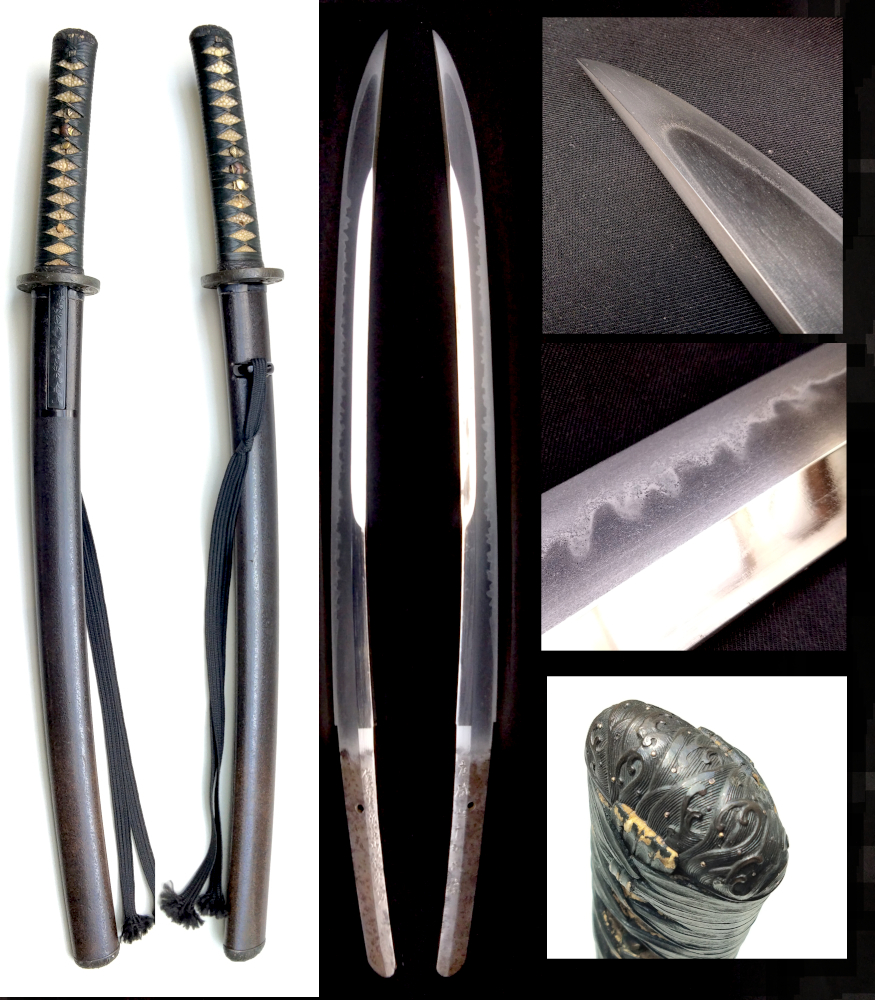 Gendai Wakizashi Sword Signed Sukenaga