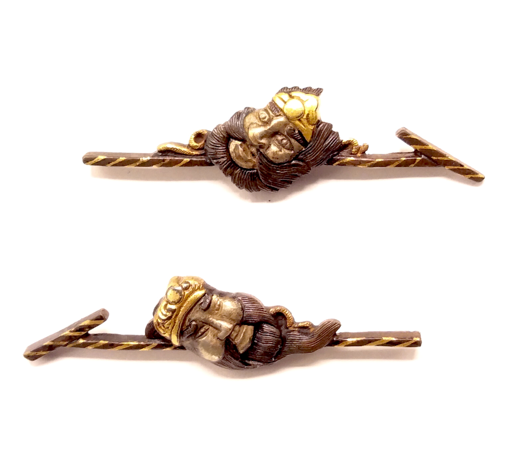 Edo Period Menuki with Sennin design